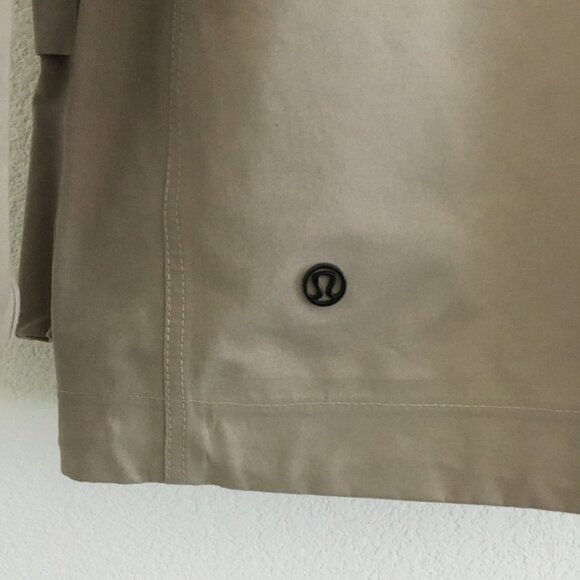 LULULEMON Gathering Storm Short Jacket Womens Size 4 Waterproof Windproof Beige - Picture 13 of 16
